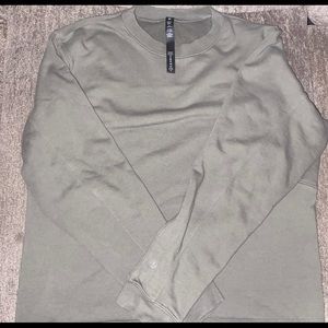 Mens olive green city sweat crew lululemon size M